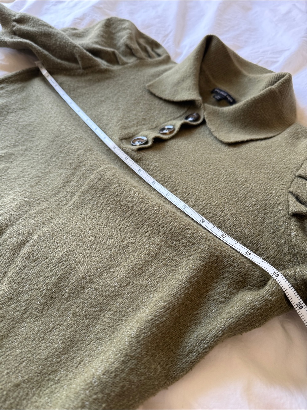 WHO WHAT WEAR X TARGET
Puff Elbow Pullover Sweater, Olive Green, size M, EUC - Picture 10 of 10